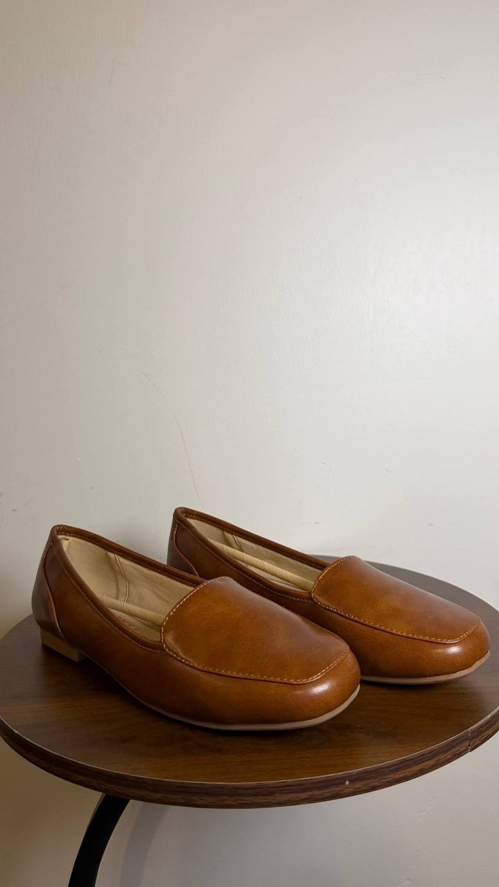 Journee Cognac Ballet Flats 7WD NIB MSRP $79