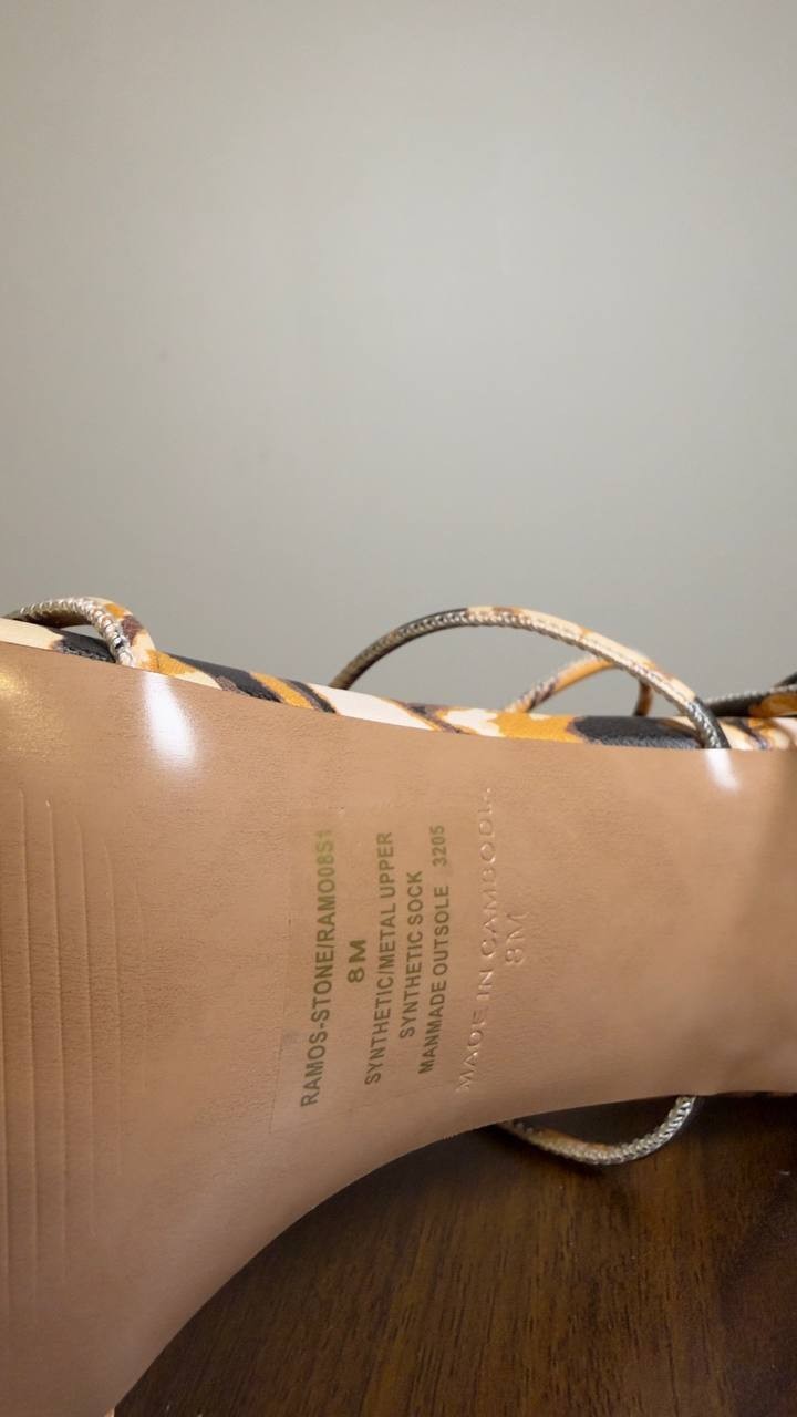 Steve  Madden   Heeled  Sandals  Red/Brown   8M  New  With Box  $130