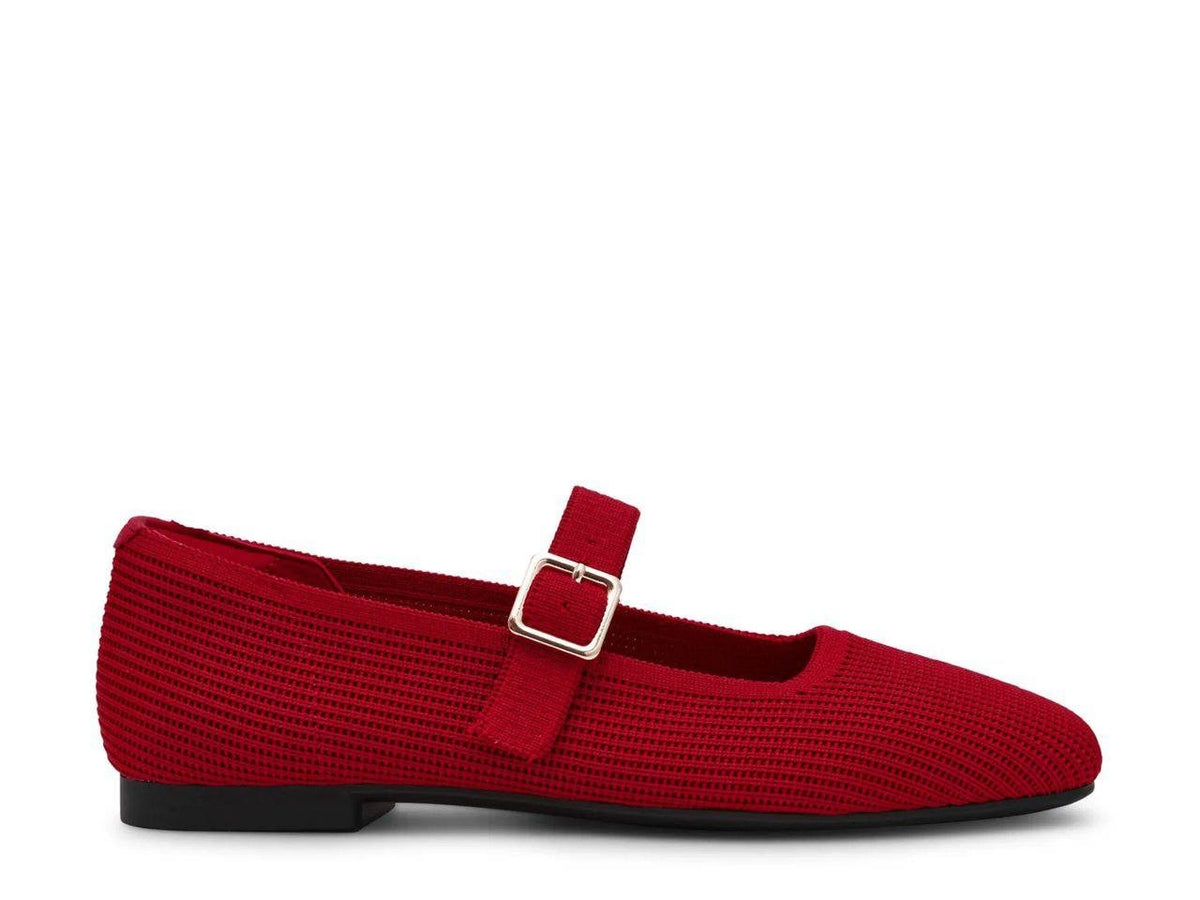 Anne Klein Mary Jane Flats Red 8 M New $79.00