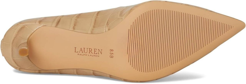 Lauren Ralph Lauren Lanette Pointed Toe Pumps Brown 5.5B New With Box $155