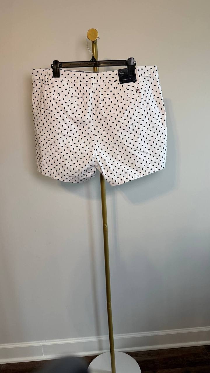Tommy Hilfiger TH Flex 5 Inch Hollywood Shorts White/Black 16 NWT $54.50