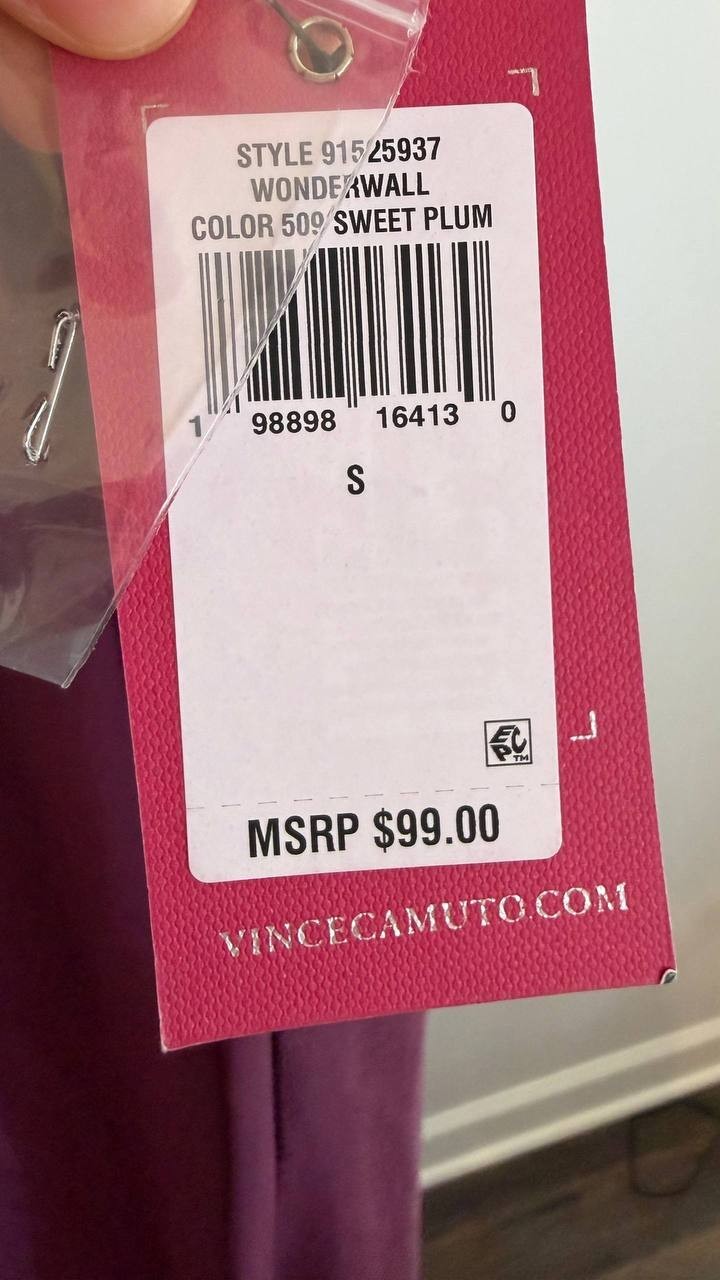Vince Camuto Women’s Maxi Dress Sweet Plum Sleeveless Size S NWT$99(some snags)