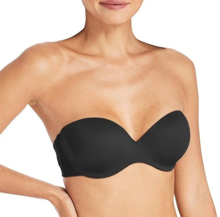Maidenform 34B Women's Comfort Devotion Black Strapless Multiway Bra 09417 NWT