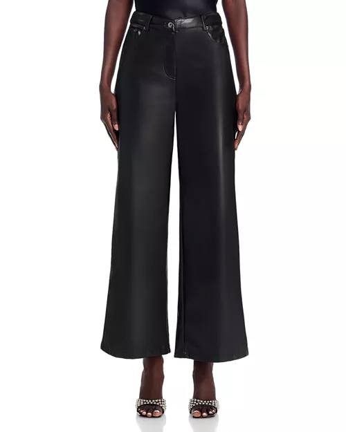 Lucy Paris Adler Faux Leather Pants Black XS NWT $98