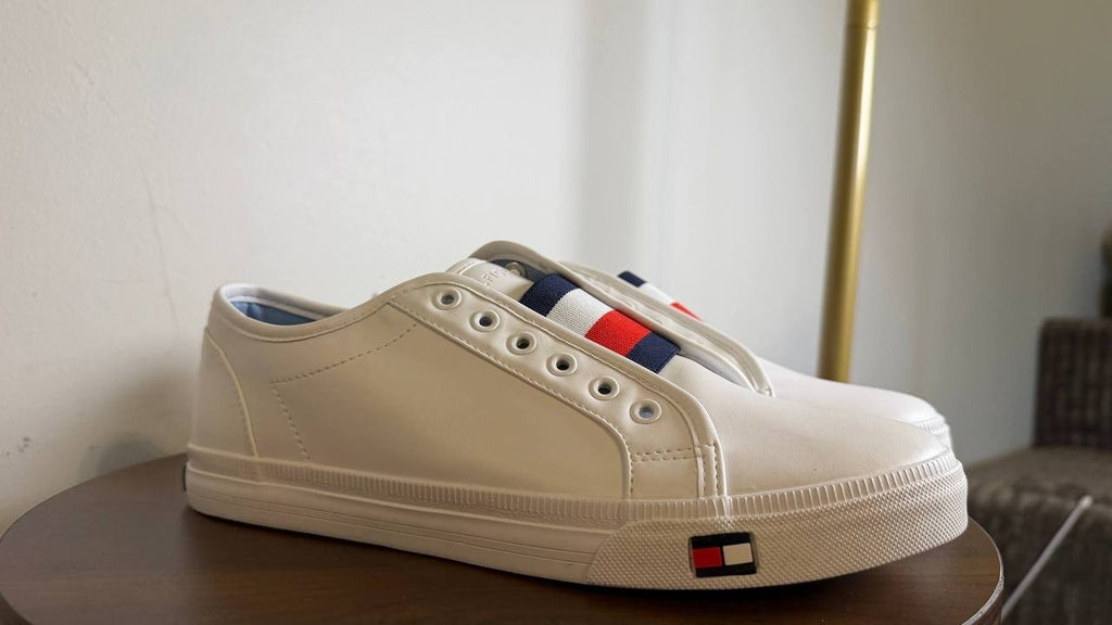 Tommy Hilfiger Anni Slip‑On Casual Sneakers White Multi Women’s 10M NWB