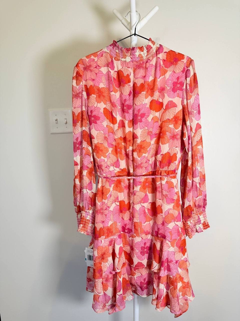 Gabby Skye Floral Ruffle High-Neck Dress – Size 16 – NWT – $49.99