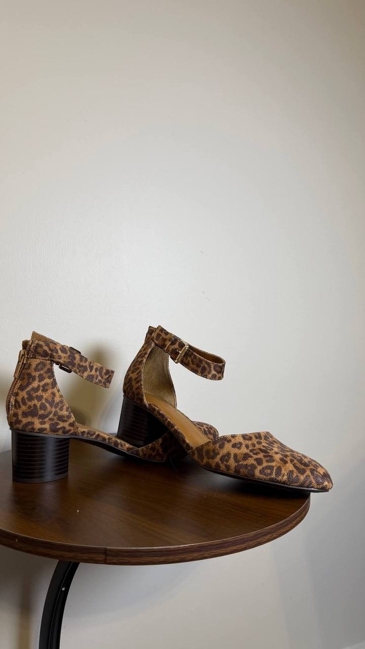 Style&Co Wild Leopard Fabric Dress Pumps 8M NIB MSRP $69.90