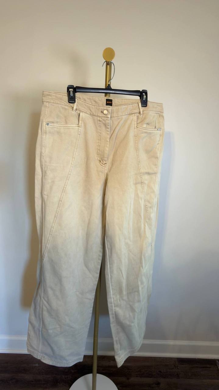 BOSS Marlina Cotton Utility Pants Rust 14 NWT $179