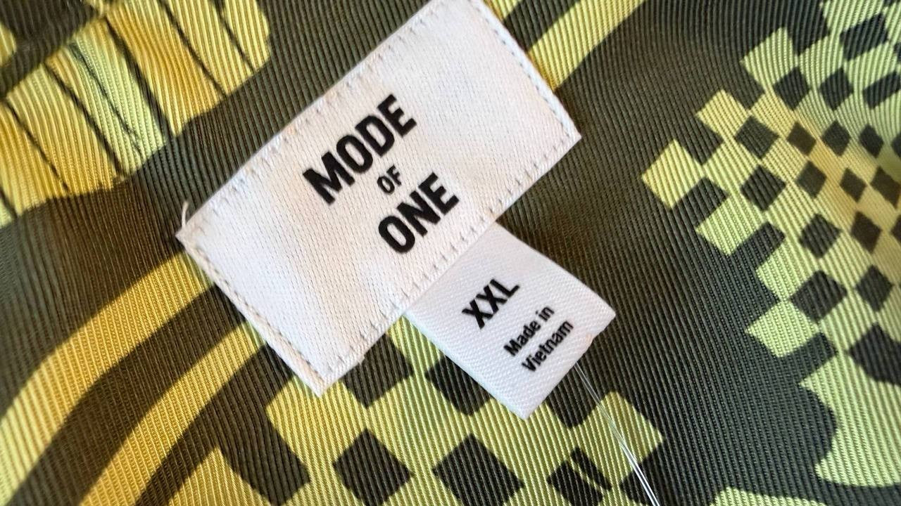 Mode of One Men’s Vacation Palm Camp Collar Shirt Green XXL $49.50 NWT