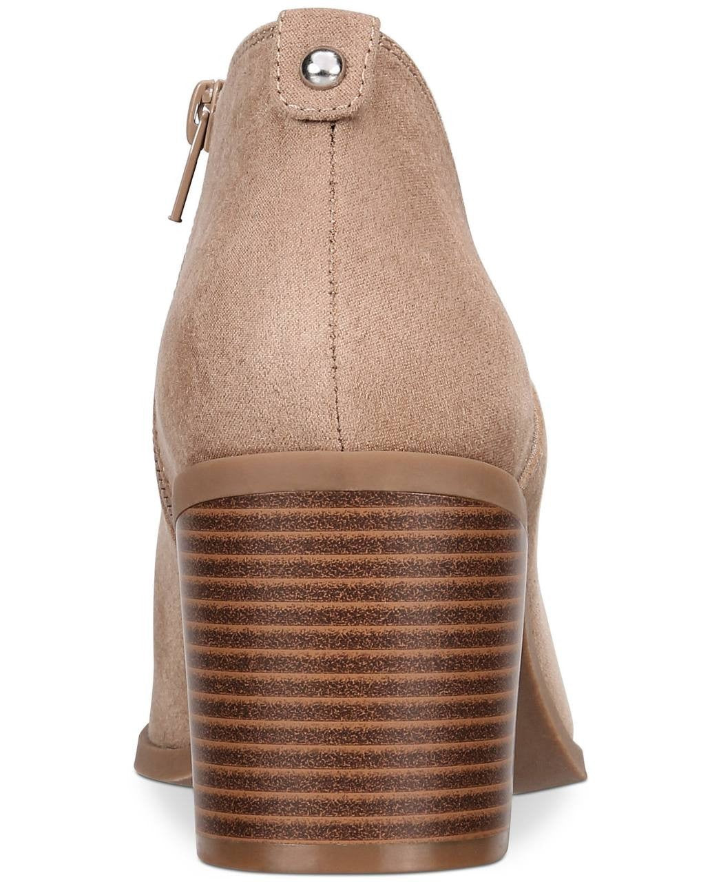 Style&Co Taupe Microfiber Booties 8.5M NIB MSRP $79.90