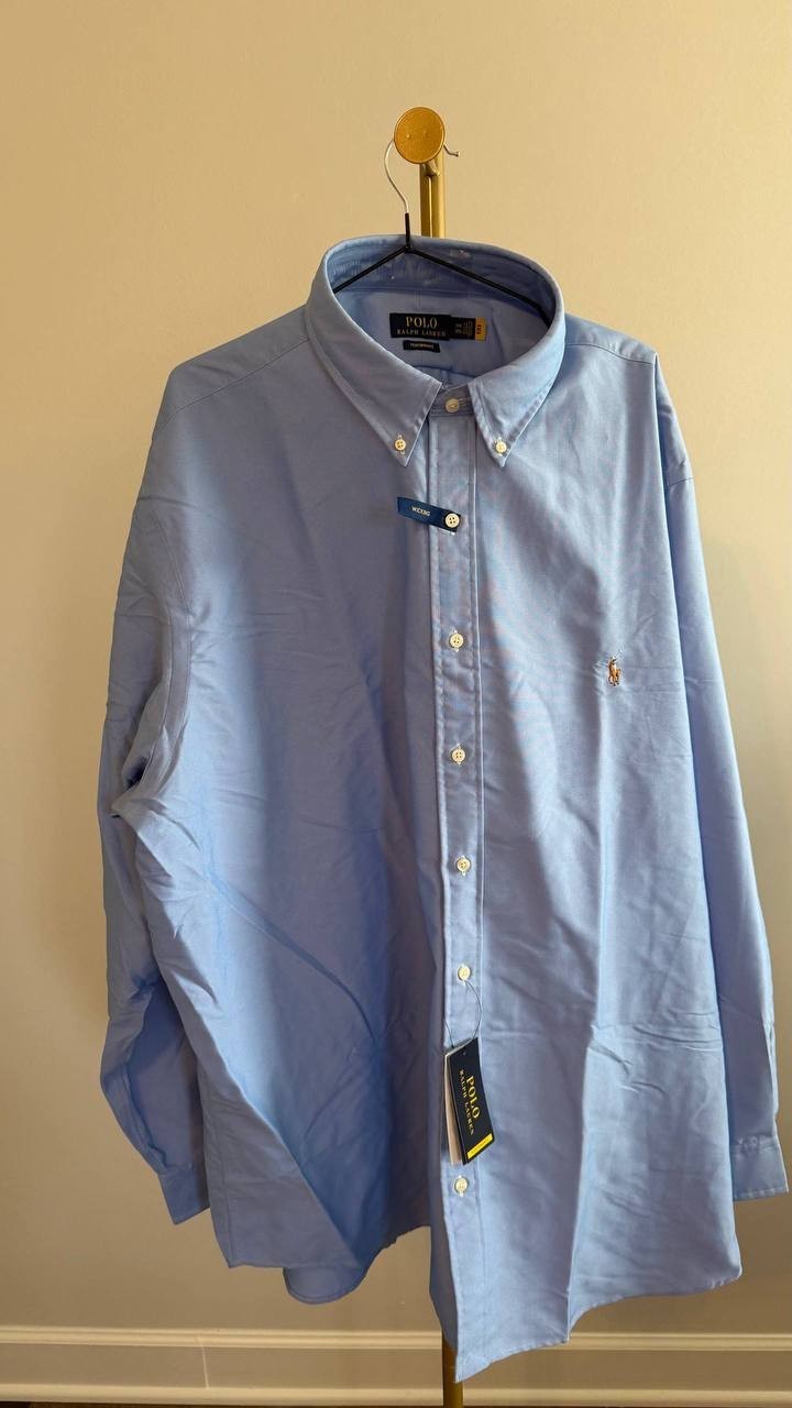 Polo Ralph Lauren Big & Tall Iconic Oxford Shirt Blue 3XB NWT MSRP $148