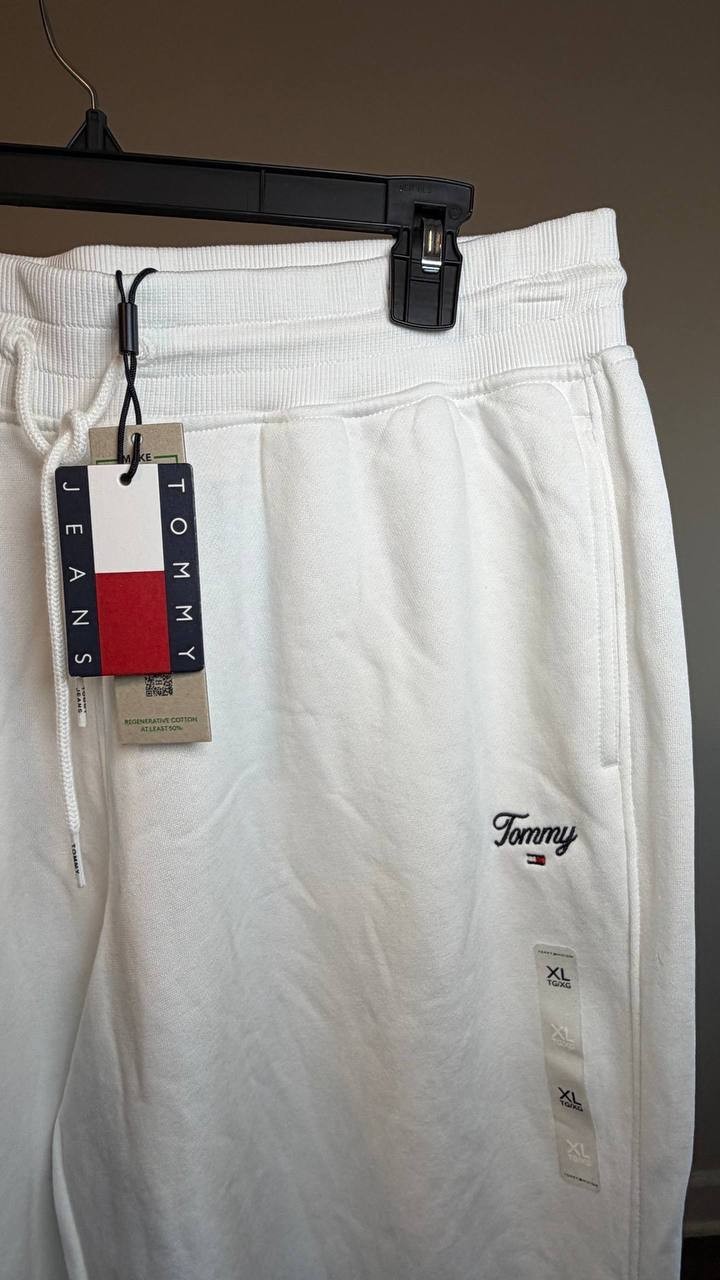 Tommy Hilfiger Relaxed Fit Joggers White XL NWT $69.50