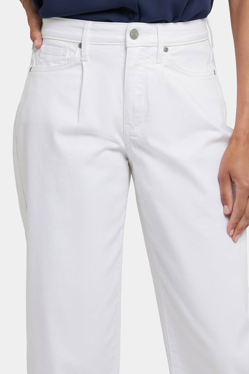 NYDJ Balloon Ankle Jeans Optic White Size US 8 - Relaxed Balloon Fit, NWT