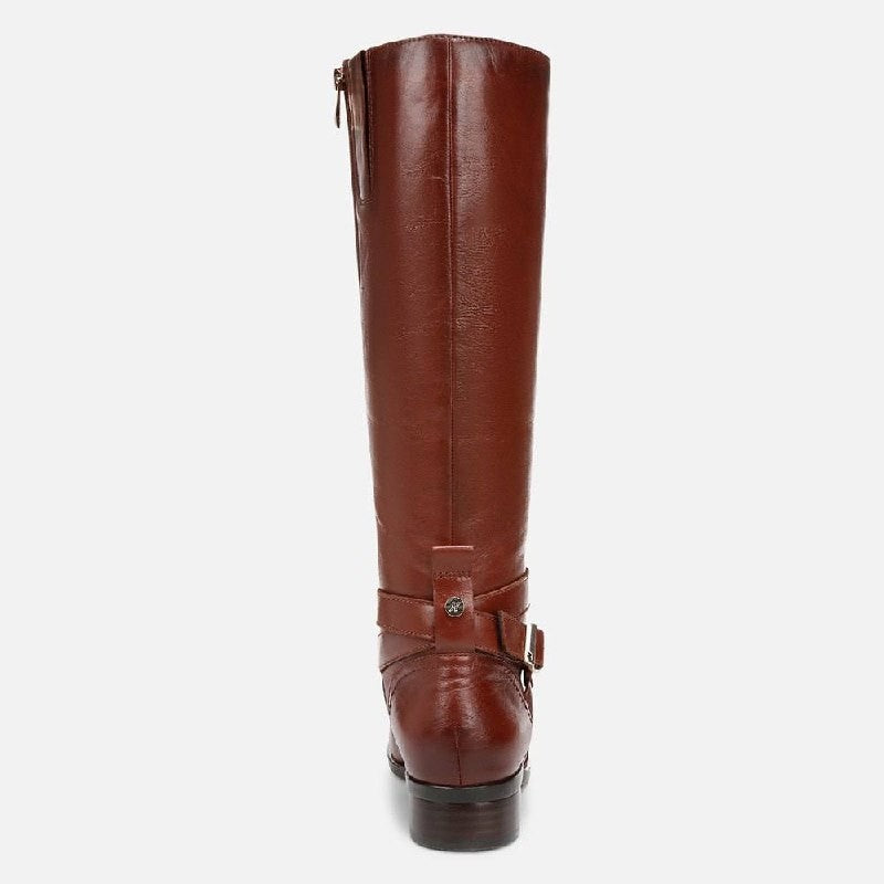 Naturalizer Rena 2 Boots7W Deep Saddle Leather Wide Calf Riding NIB msrp$325