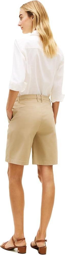 Tommy  Hilfiger  Women’s  Twill  Slim  Straight  Shorts  Beige  12  NWT  $59.50 