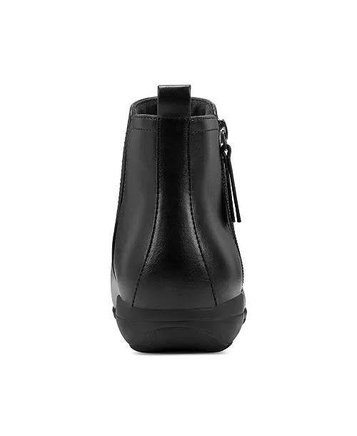Easy Spirit Black Faux Leather Booties Size 11M NIB MSRP $99
