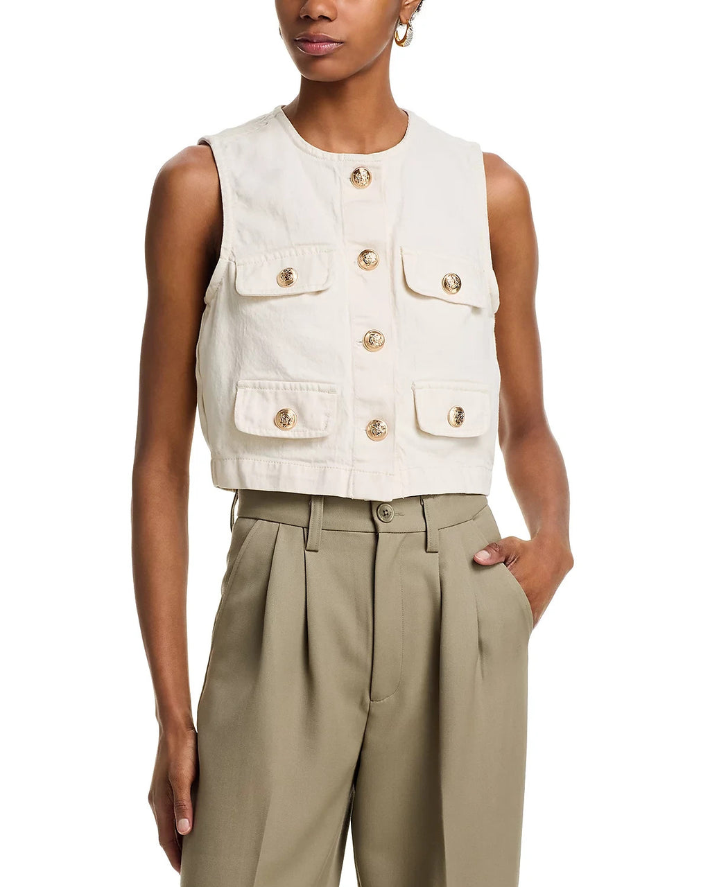 BLANKNYC Sugar Coat Sleeveless Denim Vest – Size XS