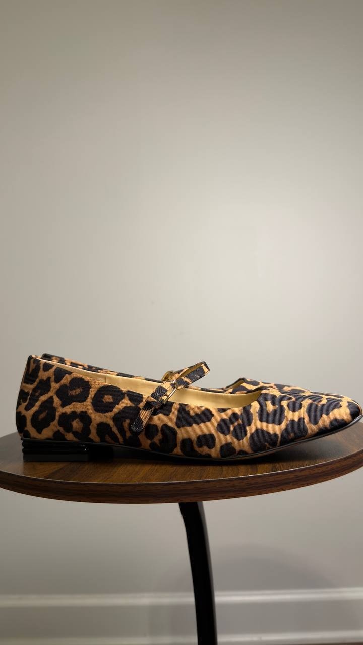 Franco  Sarto  Mary  Jane  Flats  Leopard  8M  New  $125
