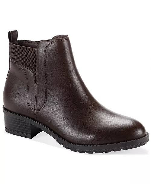 Style&Co Dark Roast Man‑Made Lug Booties 7.5M New in Box MSRP $69.90