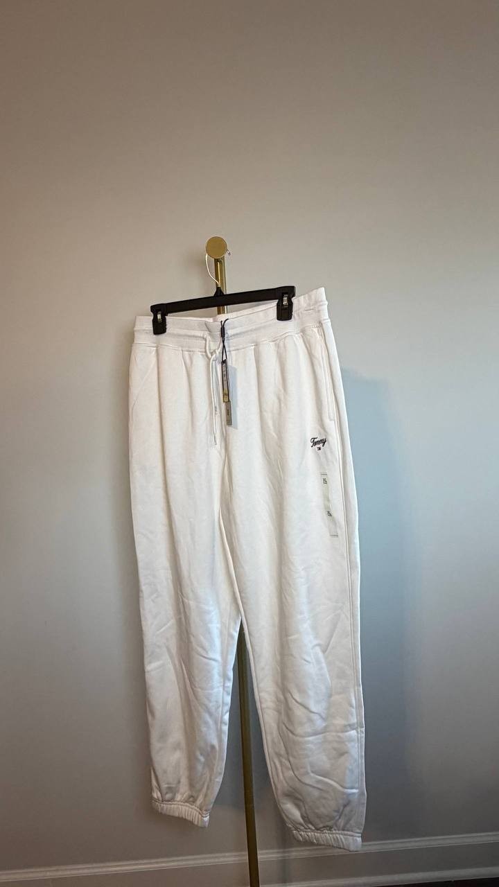 Tommy Hilfiger Relaxed Fit Joggers White XL NWT $69.50