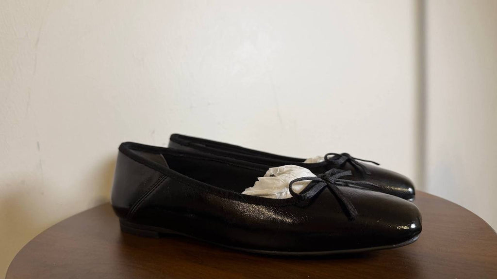 Anne Klein Women’s Aspen Snip Toe Ballet Flats Black 5.5M New With Box $85