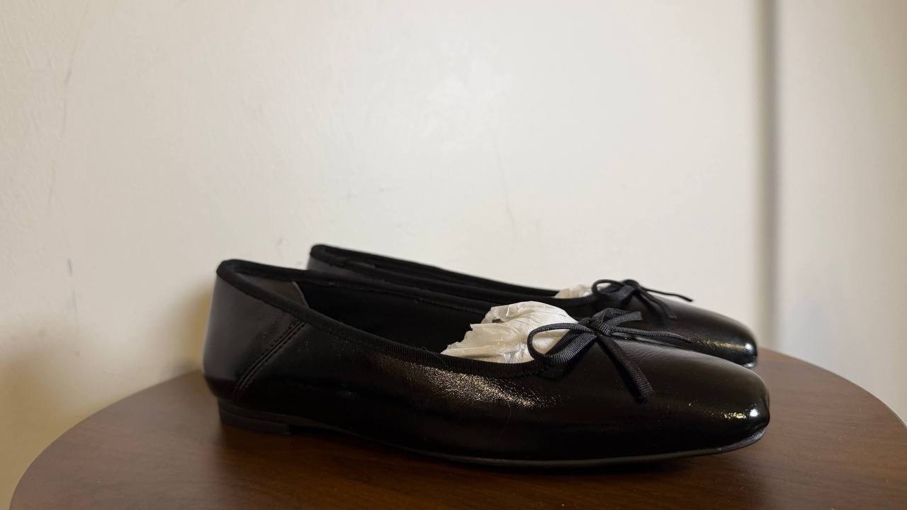 Anne Klein Women’s Aspen Snip Toe Ballet Flats Black 5.5M New With Box $85
