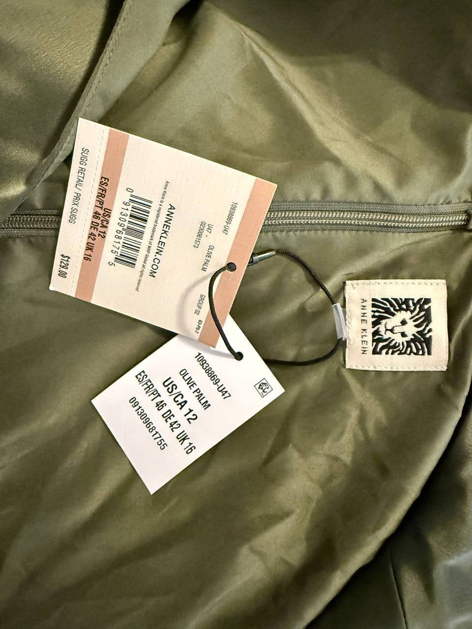 Anne Klein “Montreal” Satin Midi Dress – Size 12 – NWT – $129