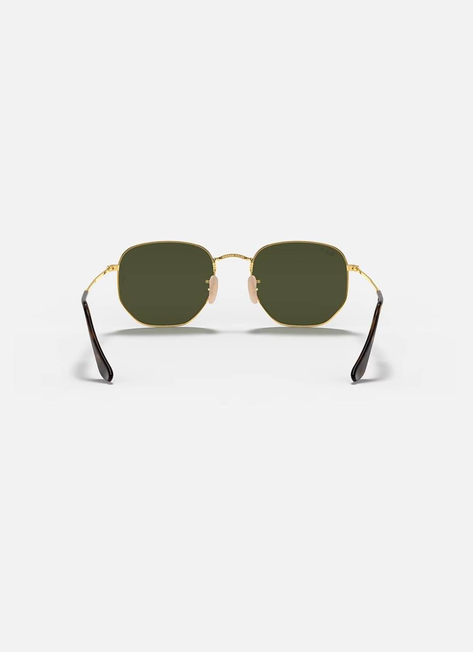 Ray‑Ban  Hexagonal   Sunglasses  Arista  Gold  Green   OS  NWT  $244