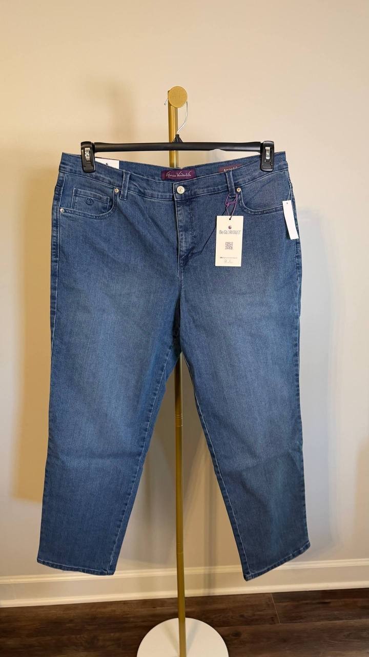 Gloria Vanderbilt Women’s Plus Amanda Jean Frisco 16W $56 NWT