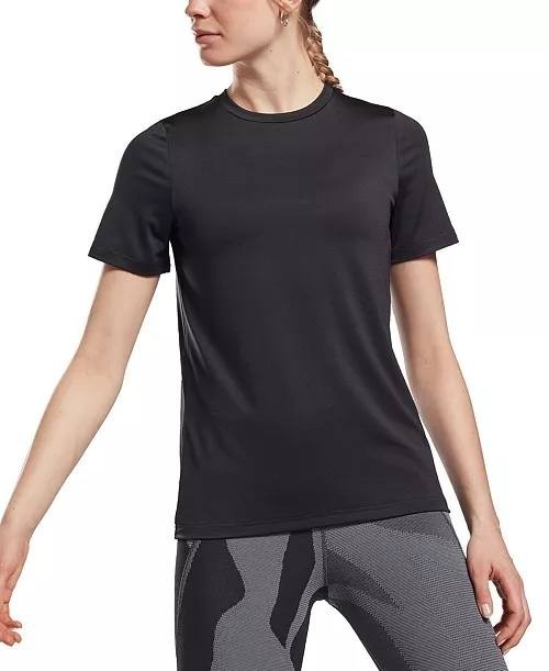 Reebok Speedwick Slim Fit Crew Neck T-Shirt Black XS NWOT $25