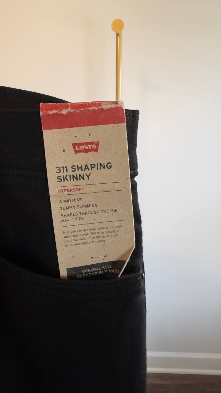 Levi’s 311 Shaping Skinny Jeans Plus Size 24W Soft Black NWT $69.50