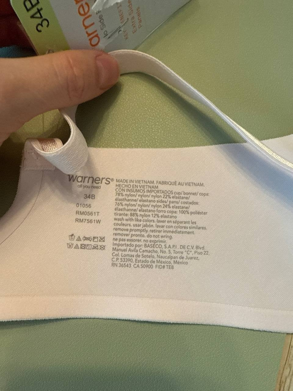 Warner’s No Side Effects Wire-Free Bra – Light Pink 34B