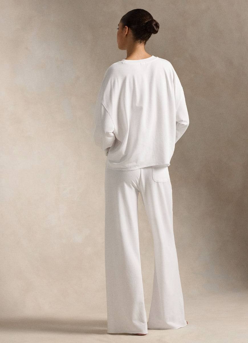 Polo Ralph Lauren Pajama Top Men's 2XL White Club Terry Cotton-Modal Fabric