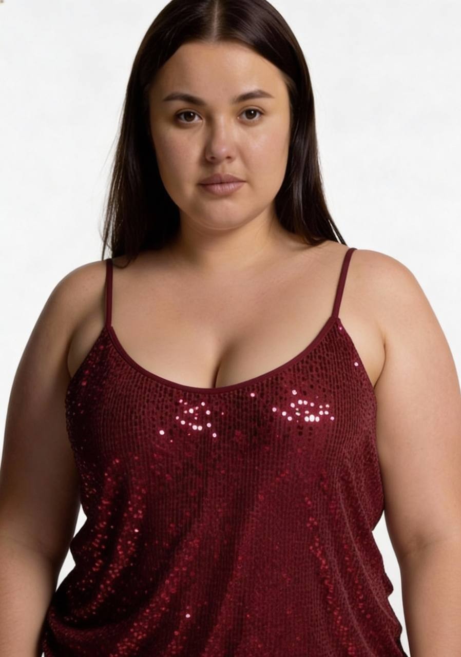 Bar III Red Sparkle Top – Size XXL – NWT – MSRP$59