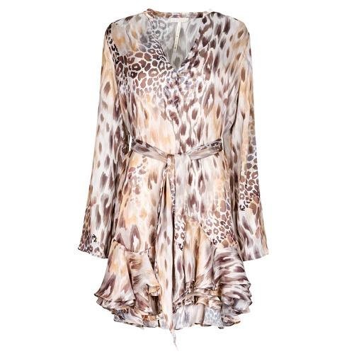 Guess Sibilla Long‑Sleeve Chiffon Mini Dress – Powder – XS – NWT – No Belt-$148