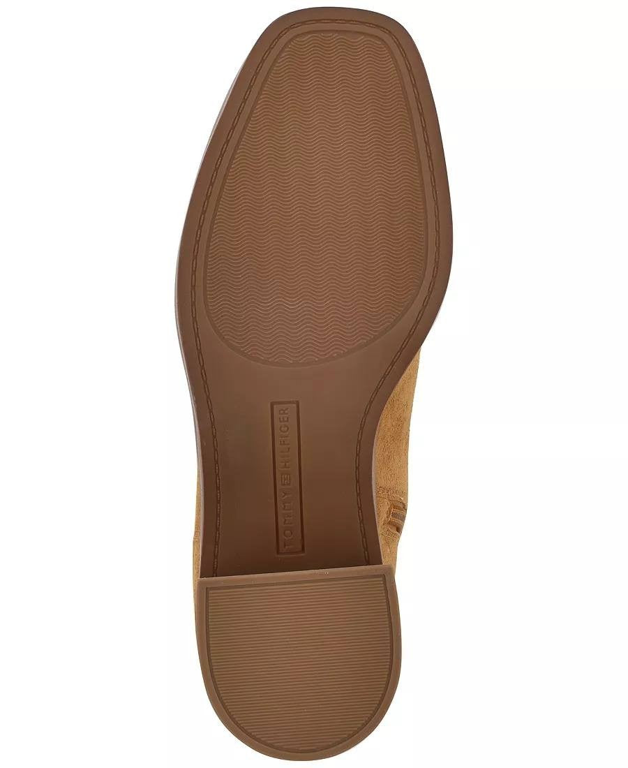 Tommy Hilfiger Laythen Boots 8.5M Natural Suede Tall Square Toe NIB msrp$159