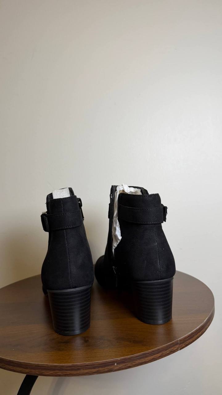Style&Co Black Microfiber Dress Booties 7M NIB MSRP $79.90
