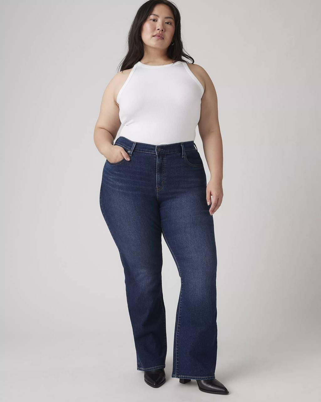 Levi’s 725 High Rise Bootcut Jeans Plus Size 22W Eternal Indigo NWT $69.50