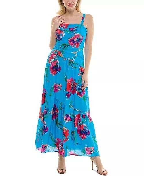 Taylor Asymmetrical Drop‑Waist Maxi Dress Red Salsa 16 NWT $128