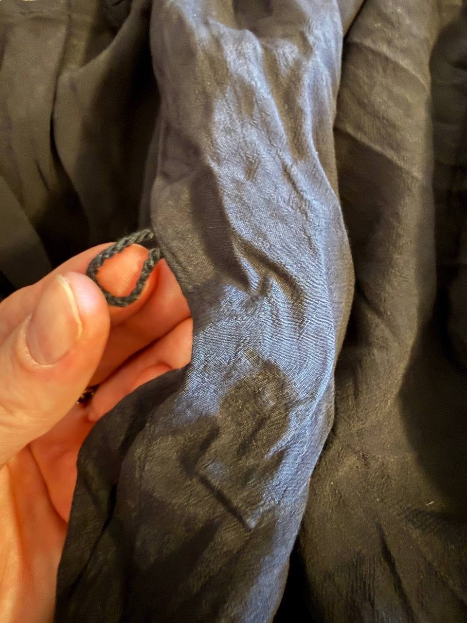 1.STATE Three‑Quarter Mini Dress–SizeL–Pre‑Owned (Defective Button,Missing Belt)