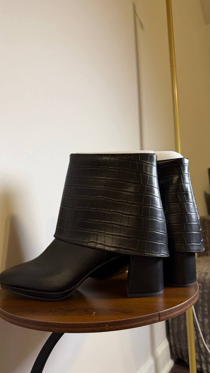 Easy Street Black Man‑Made Ankle Boots 12M NIB MSRP $100