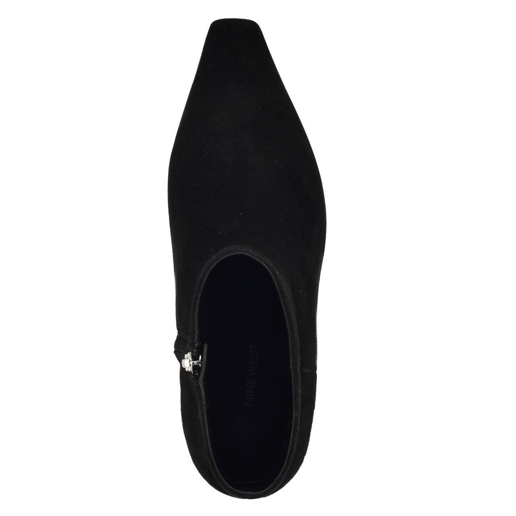 Nine West Black Suede Dress Booties 8M NIB MSRP $159