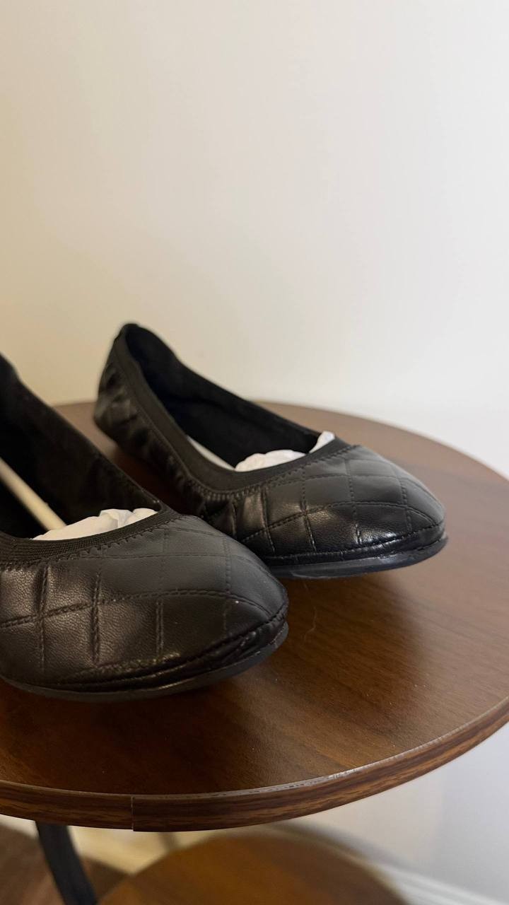 Bandolino Black Man‑Made Ballet Flats 8M NIB MSRP $79