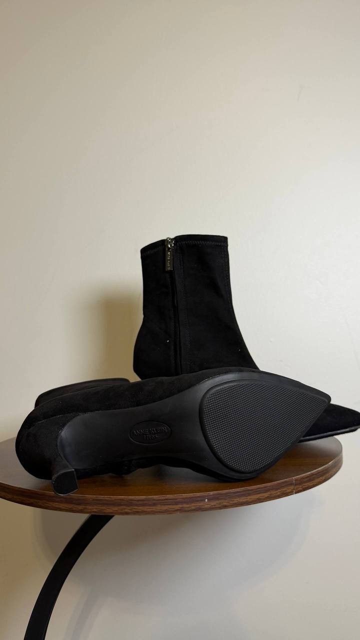 Anne Klein Black Man‑Made Reesse Heeled Boots 6.5M New in Box MSRP $119