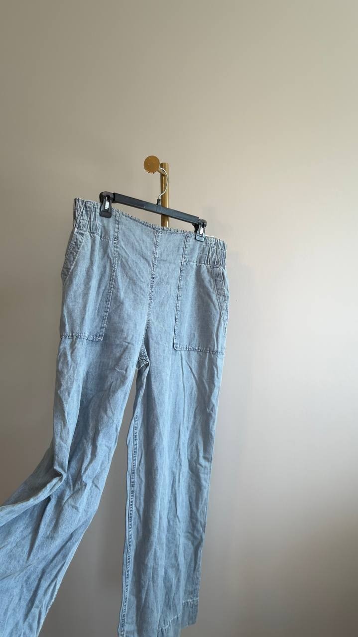 We The Free Breezy Pull-On Wide Leg Jeans Dusk L NWT $78