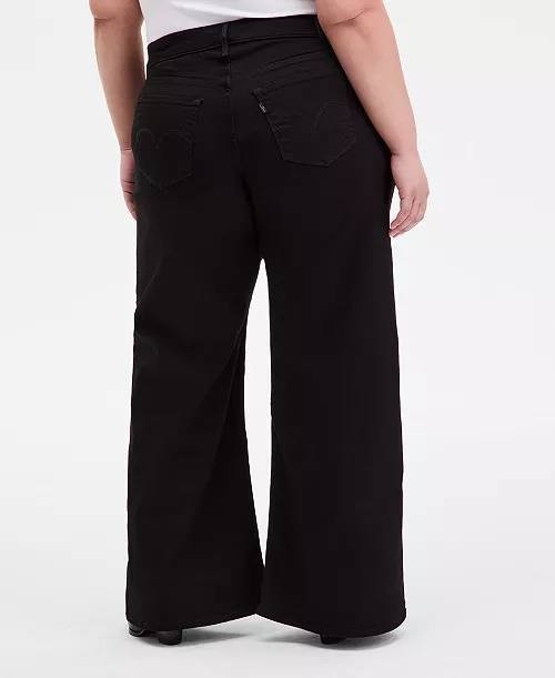 Levi’s 318 Shaping Wide Leg Jeans Plus Size 20W Black NWT $74.94