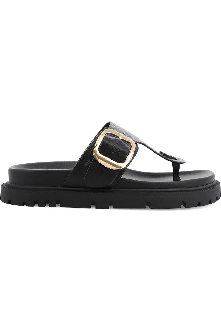 MIA  Geri  Slide  Sandals  Black  Synthetic  8.5M  New  With  Box  $60