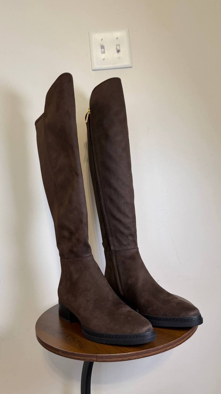 Michael Michael Kors Tall Boots 7.5W Chocolate Faux Suede New in Box MSRP $175