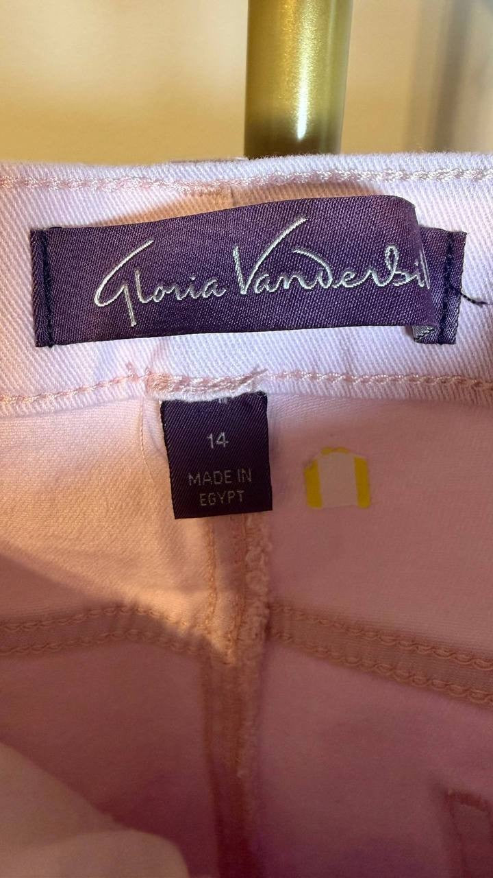 Gloria Vanderbilt Amanda Classic Jeans Soft Peony 14P NWT $48