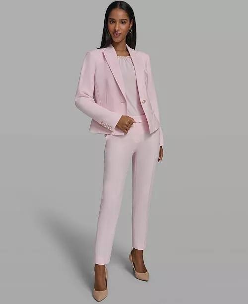 Karl Lagerfeld Paris Collared Woven Blazer Ballet Slipper 4 NWOT $199